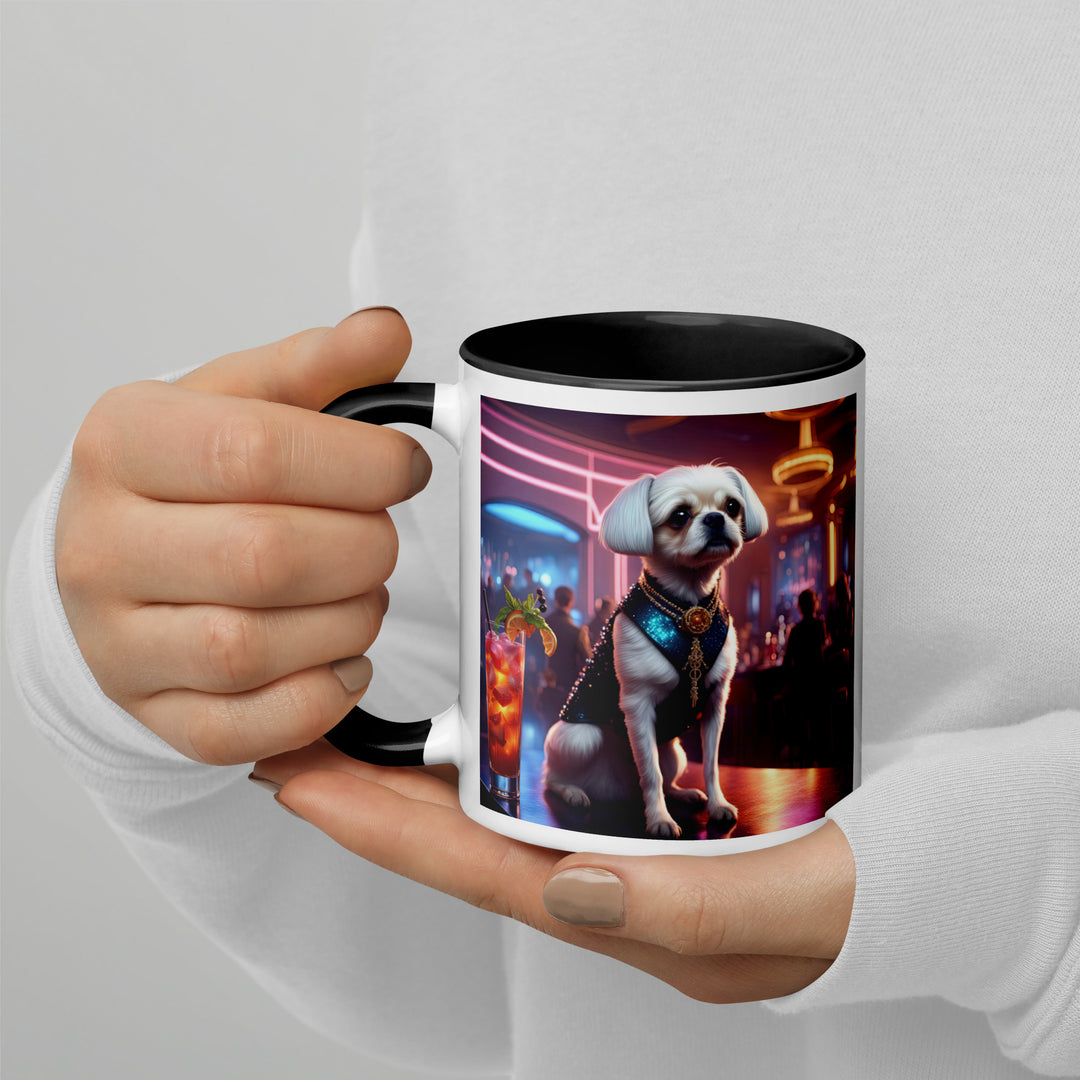 Pugapoo General- Mug with Color Inside v7