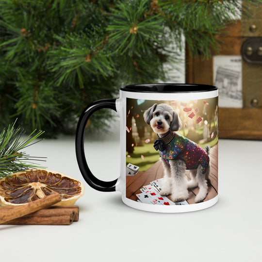 Schnoodle Golfer- Mug with Color Inside v2