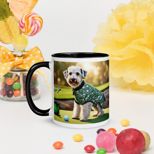 Schnoodle Golfer- Mug with Color Inside v5