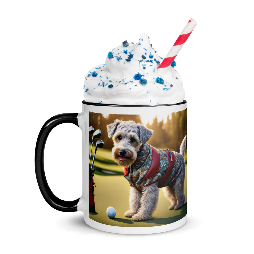 Schnoodle Golfer- Mug with Color Inside v10