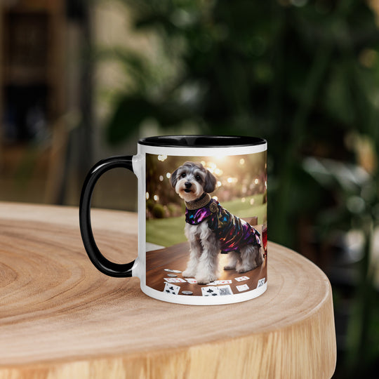 Schnoodle Golfer- Mug with Color Inside v12