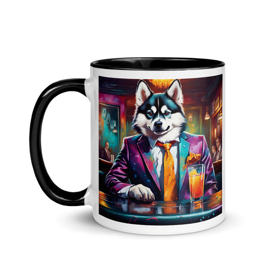 Pomsky General- Mug with Color Inside v6