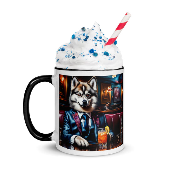 Pomsky General- Mug with Color Inside v11