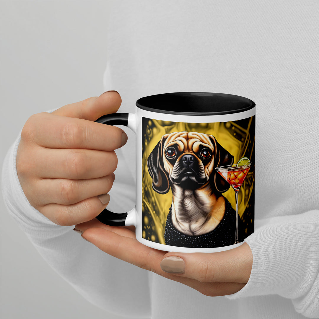 Puggle General- Mug with Color Inside v11