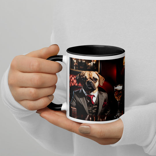 Puggle General- Mug with Color Inside v12