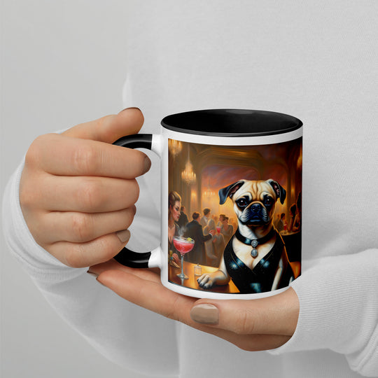 Puggle General- Mug with Color Inside v19