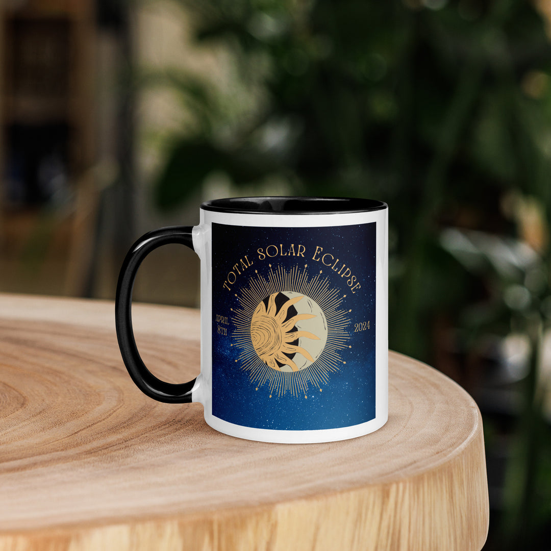 Australian Shepherd Eclipse- Mug with Color Inside v2