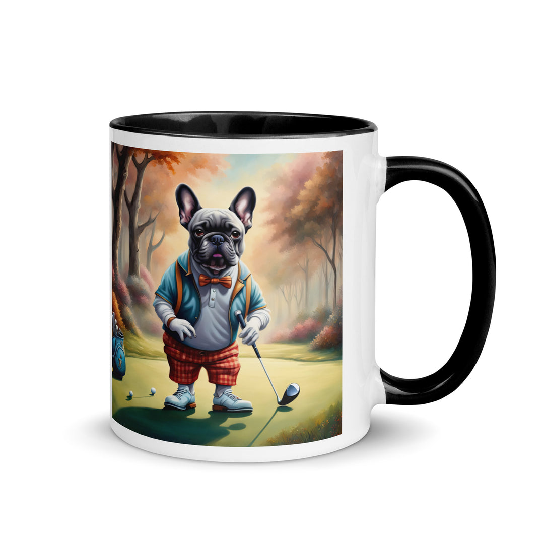 Mug with Color Inside-French Bulldog