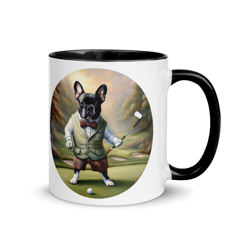 Mug with Color Inside-French Bulldog V3