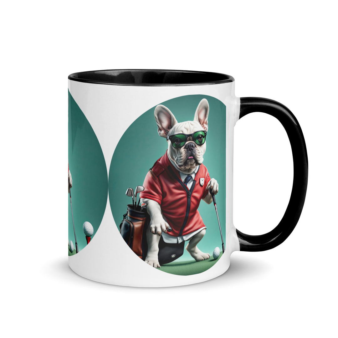 Mug with Color Inside-French Bulldog V4