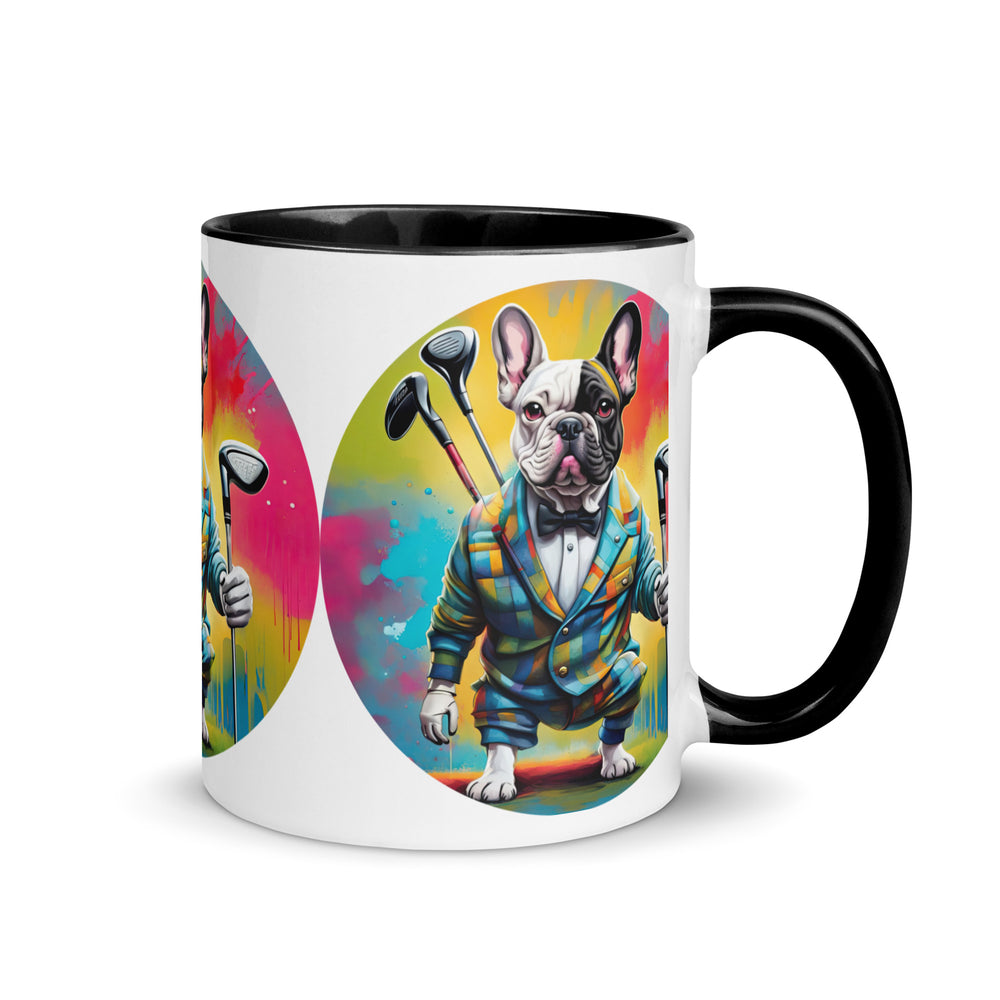 Mug with Color Inside-French Bulldog V5