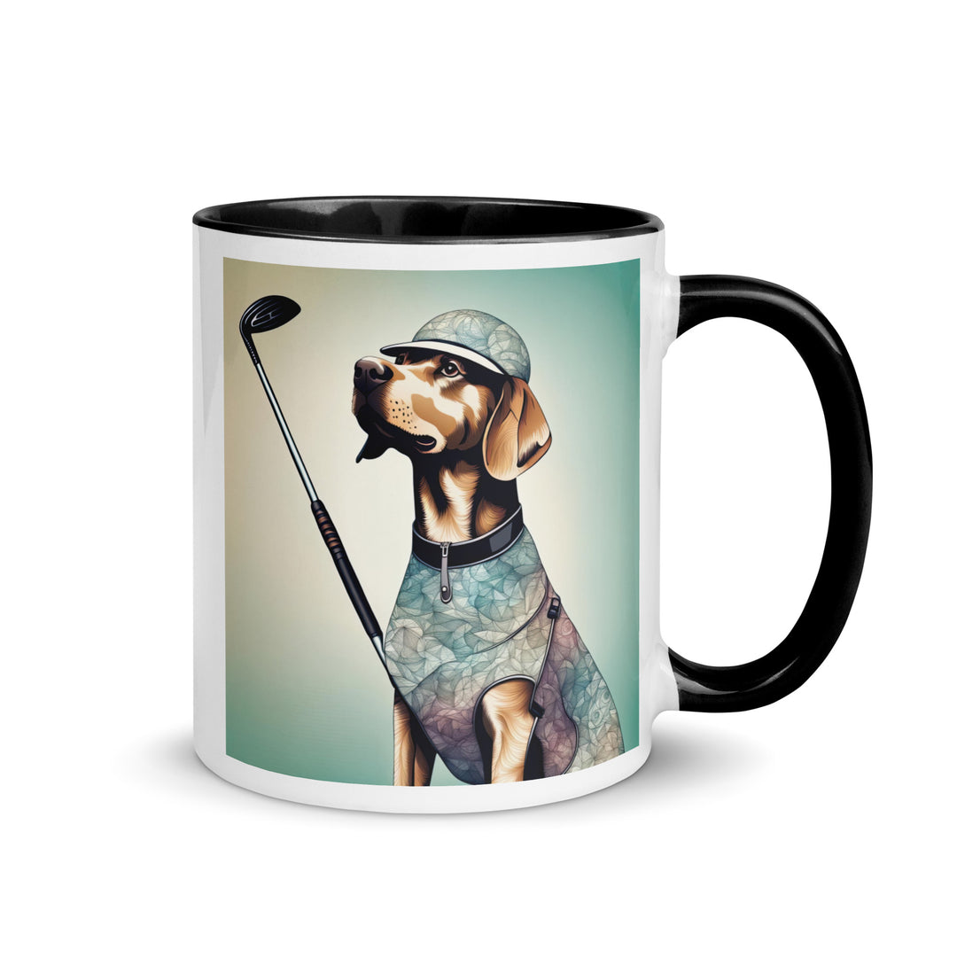 Mug with Color Inside-Labrador Retriever Golfer Labrador Retriever Golfer V18