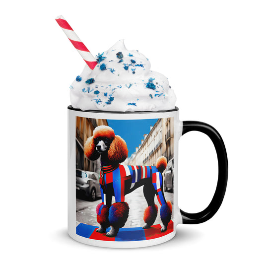 Poodle- Mug with Color Inside