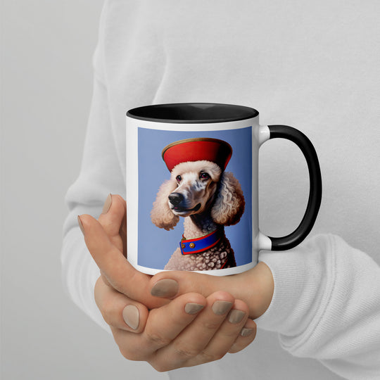 Poodle- Mug with Color Inside v3