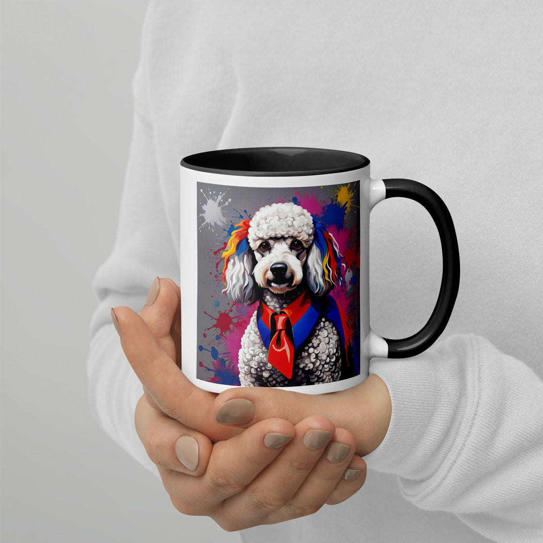 Poodle- Mug with Color Inside v4