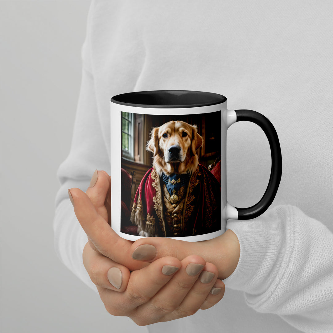 Golden Retriever- Mug with Color Inside V3