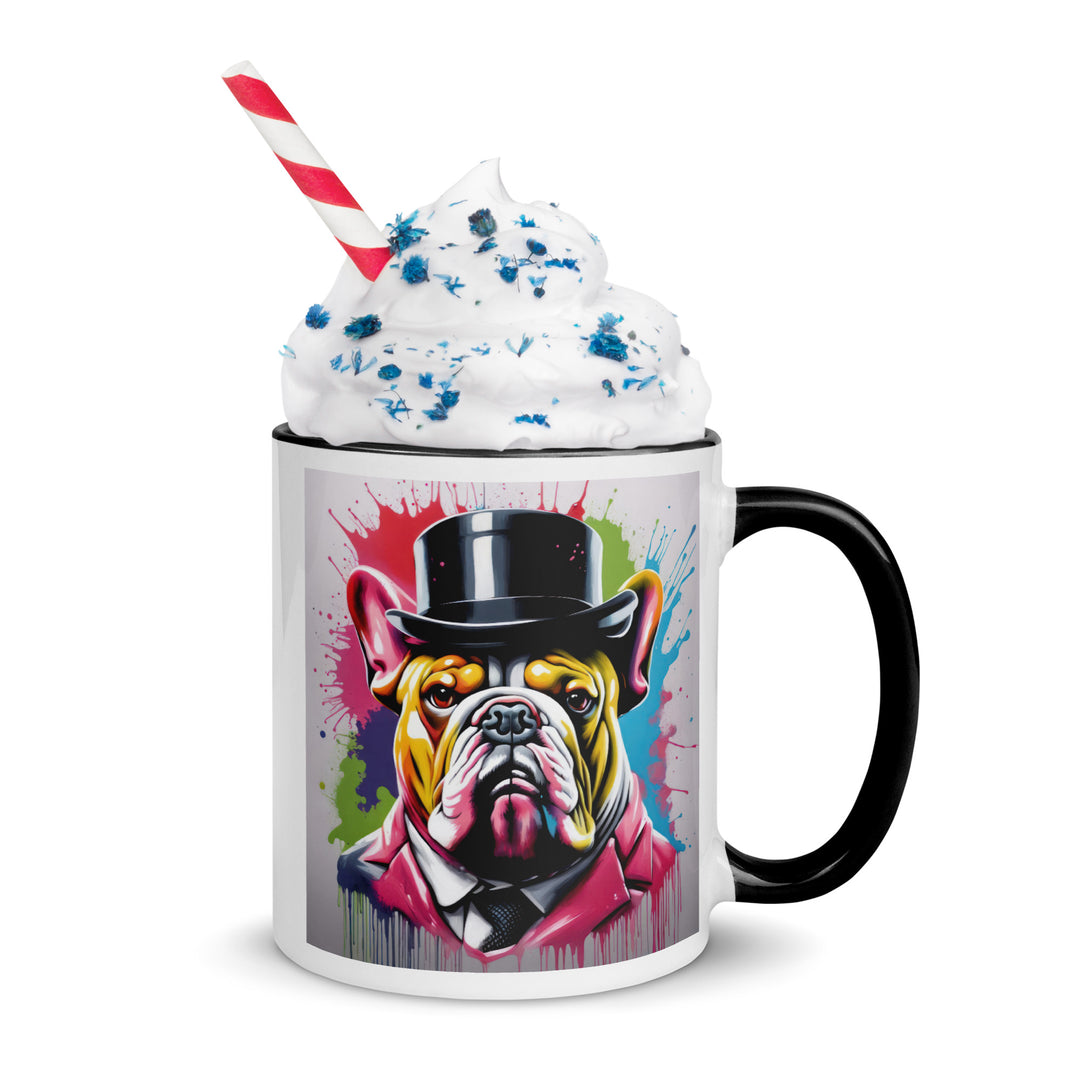 Bulldog- Mug with Color Inside v2