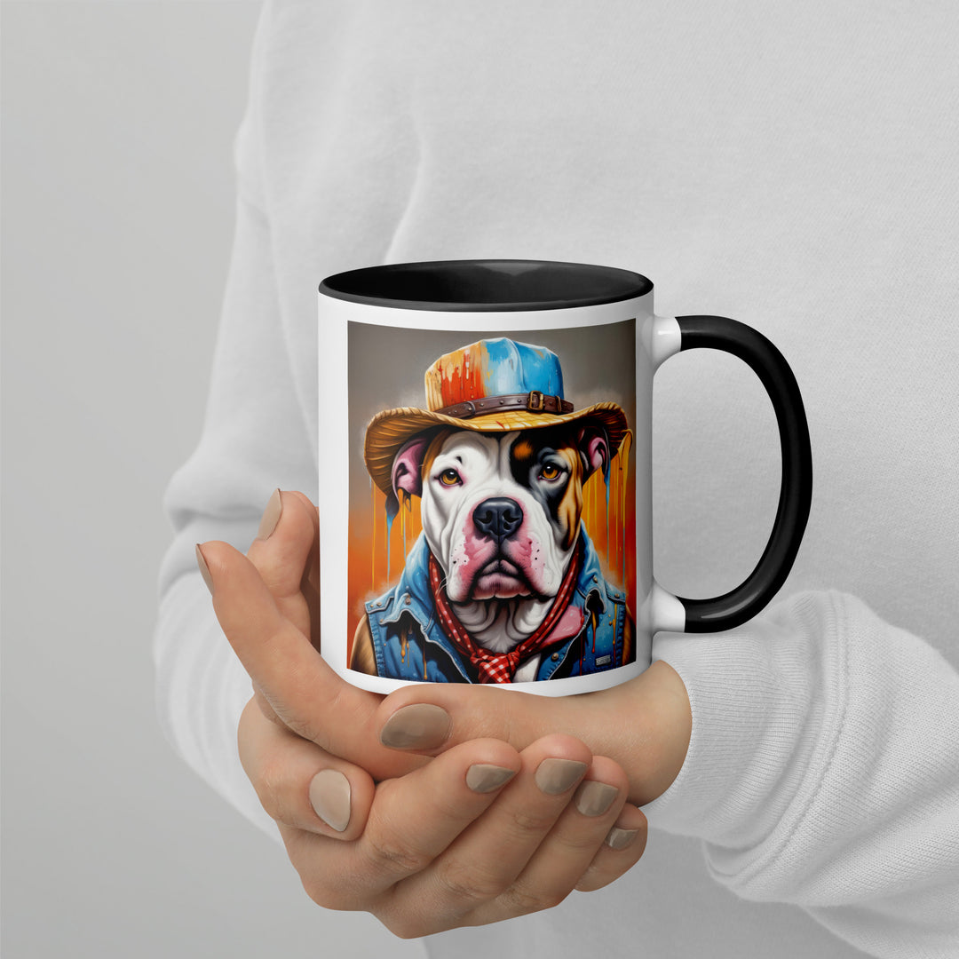 American Bulldog- Mug with Color Inside