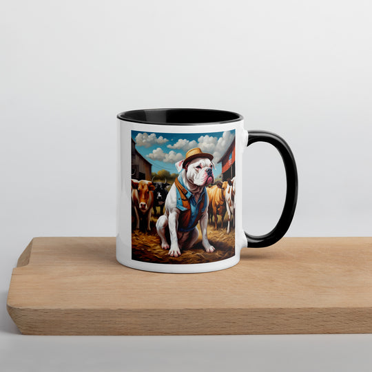 American Bulldog- Mug with Color Inside v2