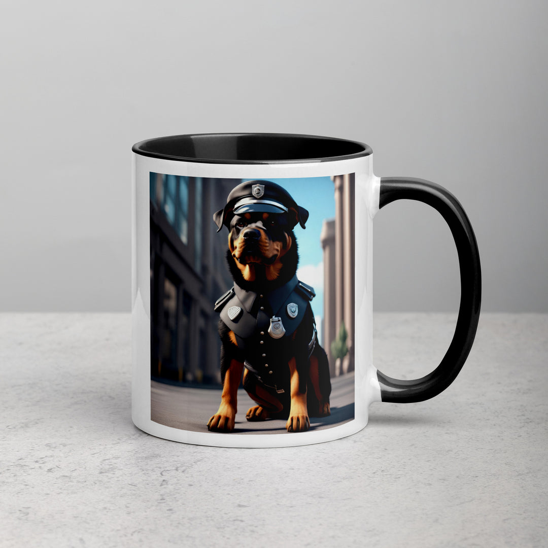 Rottweiler- Mug with Color Inside v3