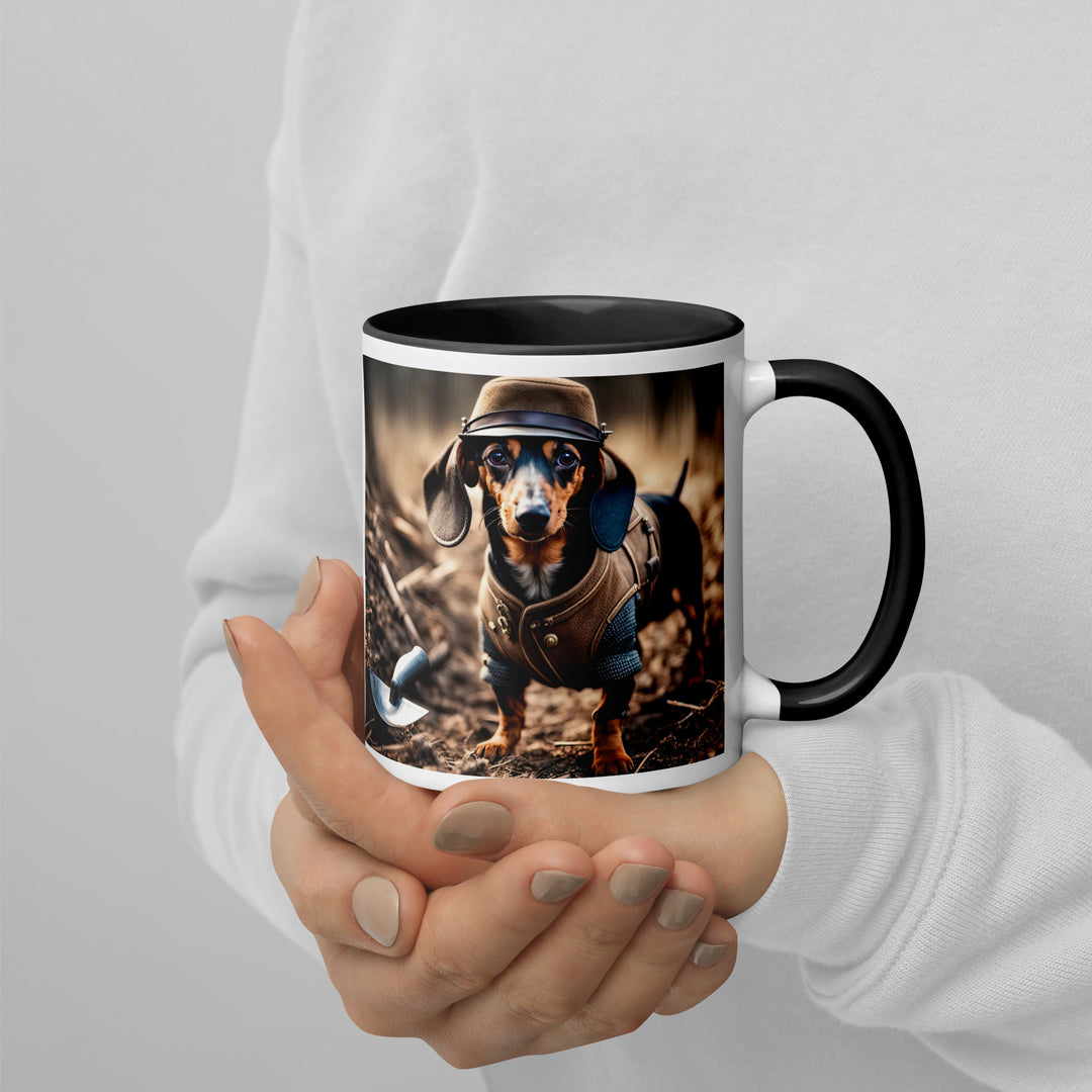 Dachshund- Mug with Color Inside