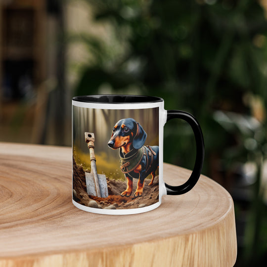 Dachshund- Mug with Color Inside v2