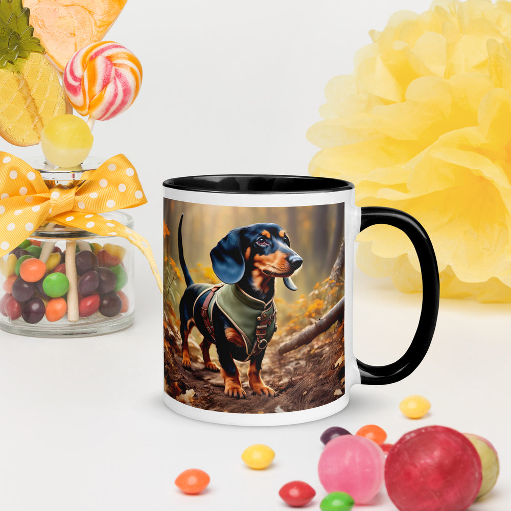 Dachshund- Mug with Color Inside v3