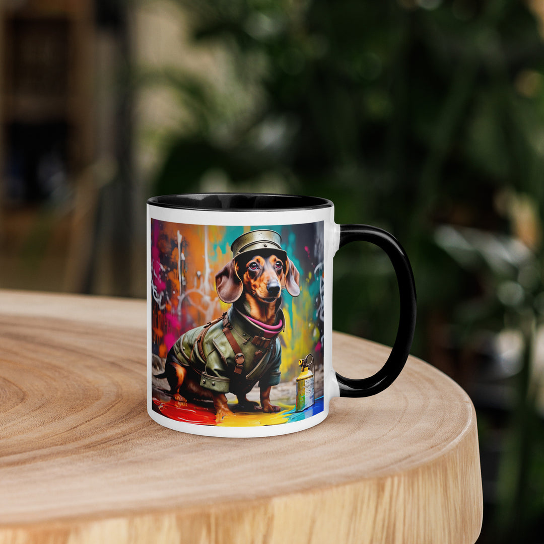 Dachshund- Mug with Color Inside v5