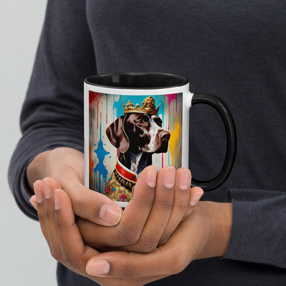 German Shorthaired Pointer- Mug with Color Inside