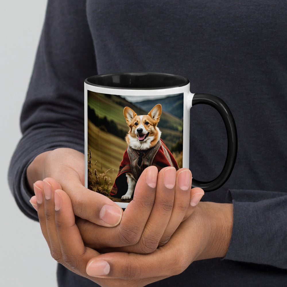 Pembroke Welsh Corgi- Mug with Color Inside v4