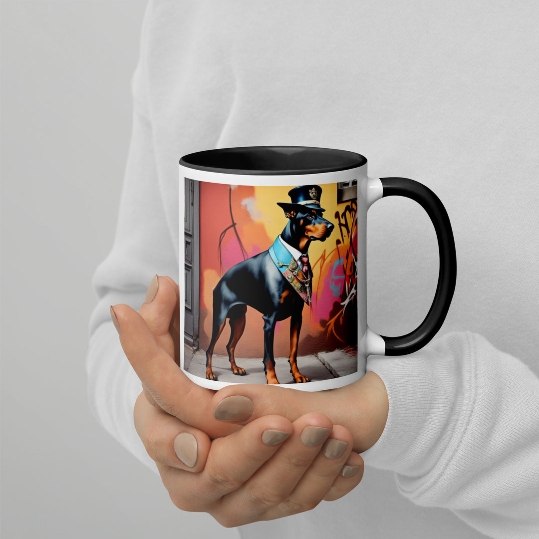 Doberman Pinscher- Mug with Color Inside