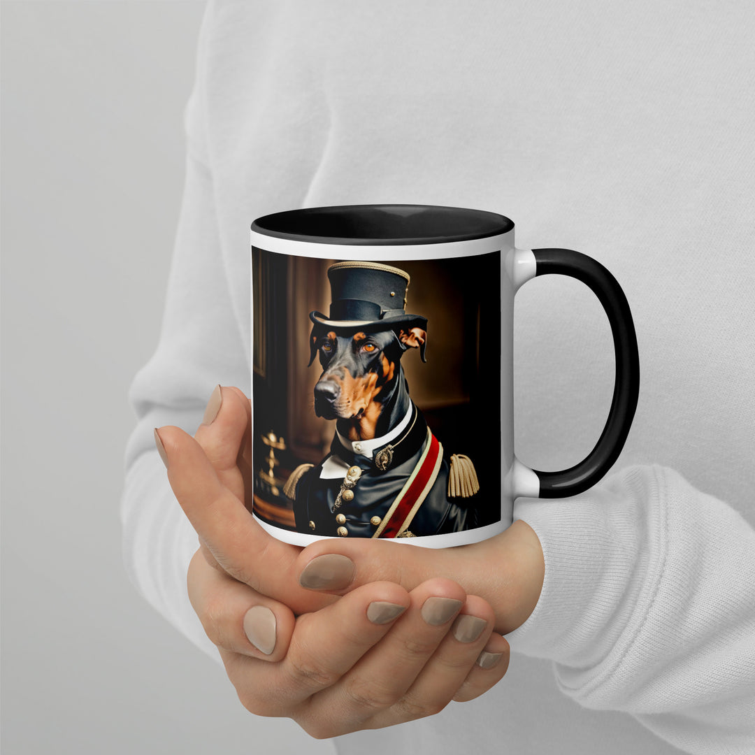 Doberman Pinscher- Mug with Color Inside v2