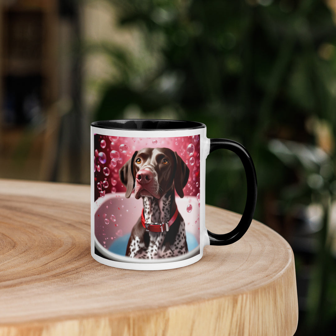 German Shorthaired Pointer Romantic- Mug with Color Inside v2