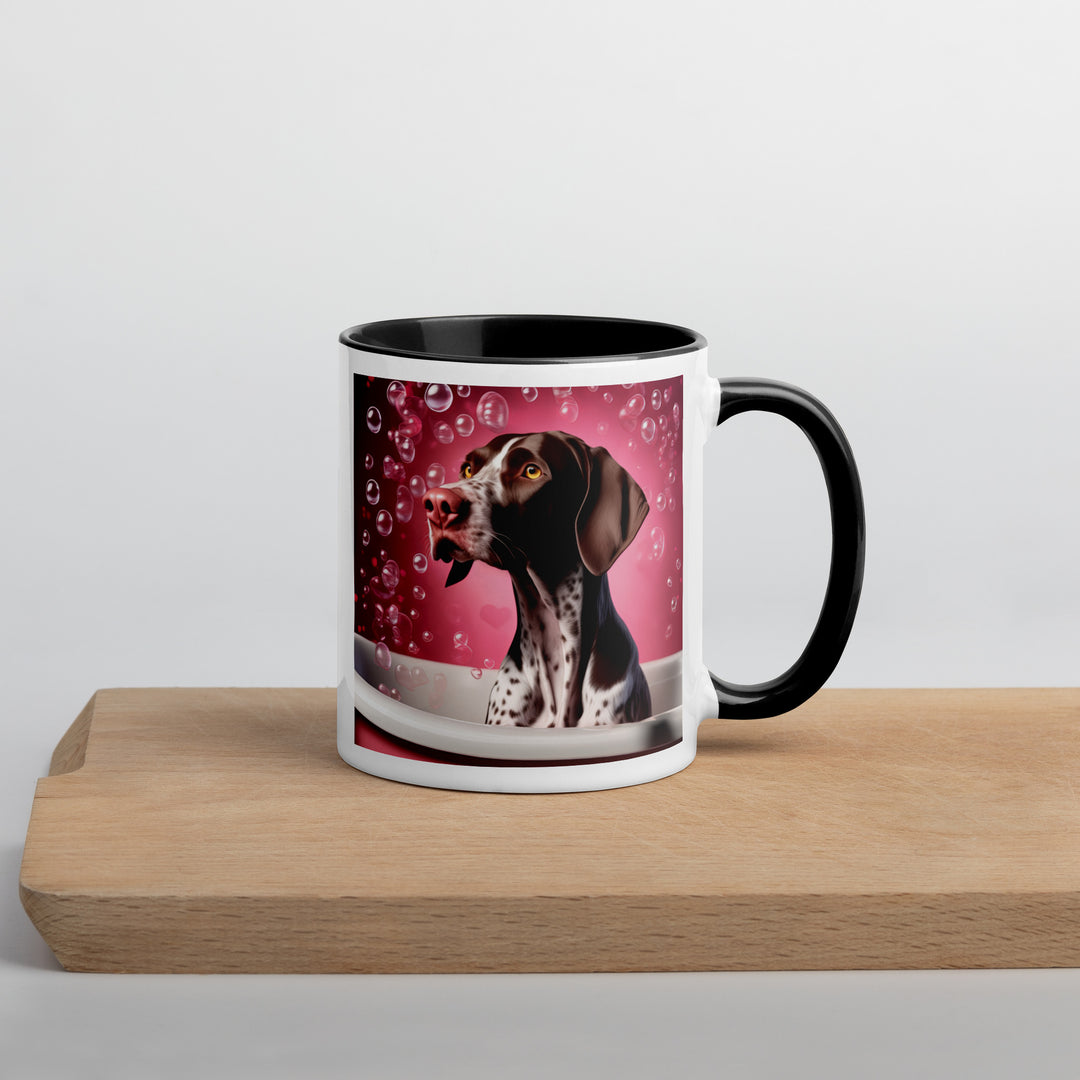 German Shorthaired Pointer Romantic- Mug with Color Inside v3