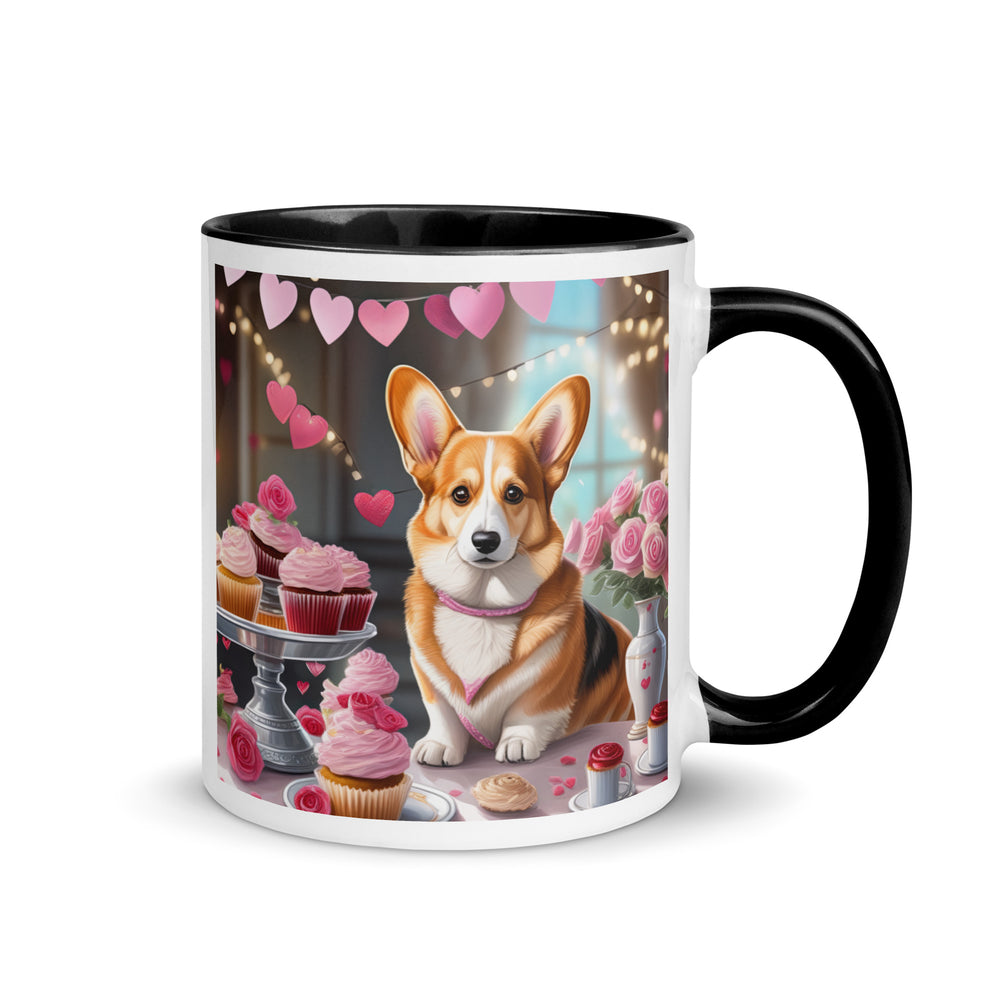 Pembroke Welsh Corgi Romantic- Mug with Color Inside