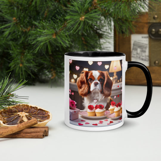 Cavalier King Charles Spaniel Romantic- Mug with Color Inside