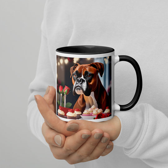 Boxer Romantic- Mug with Color Inside v3