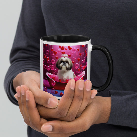 Shih Tzu Romantic- Mug with Color Inside v2