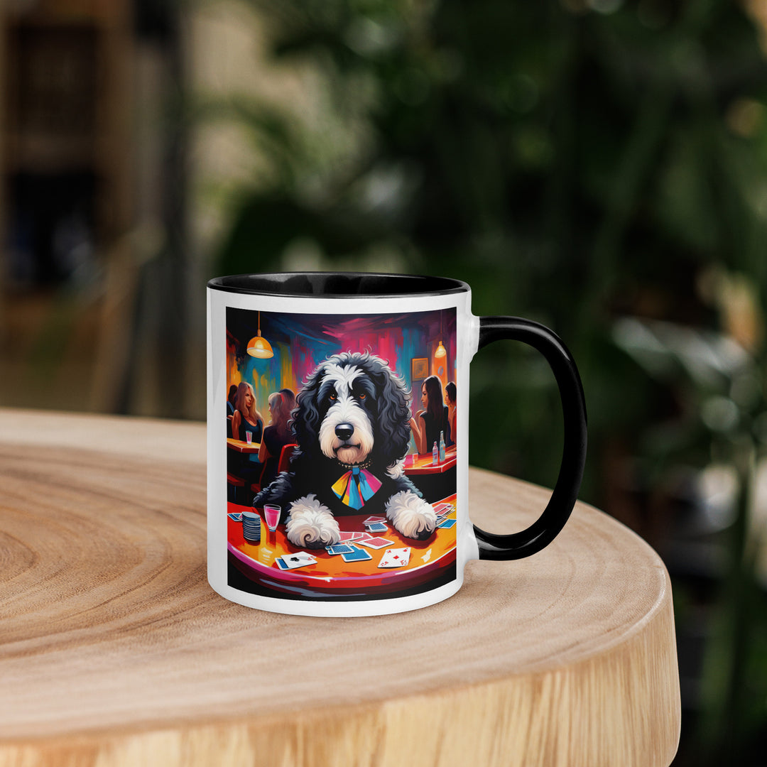 Bernedoodle General- Mug with Color Inside v5