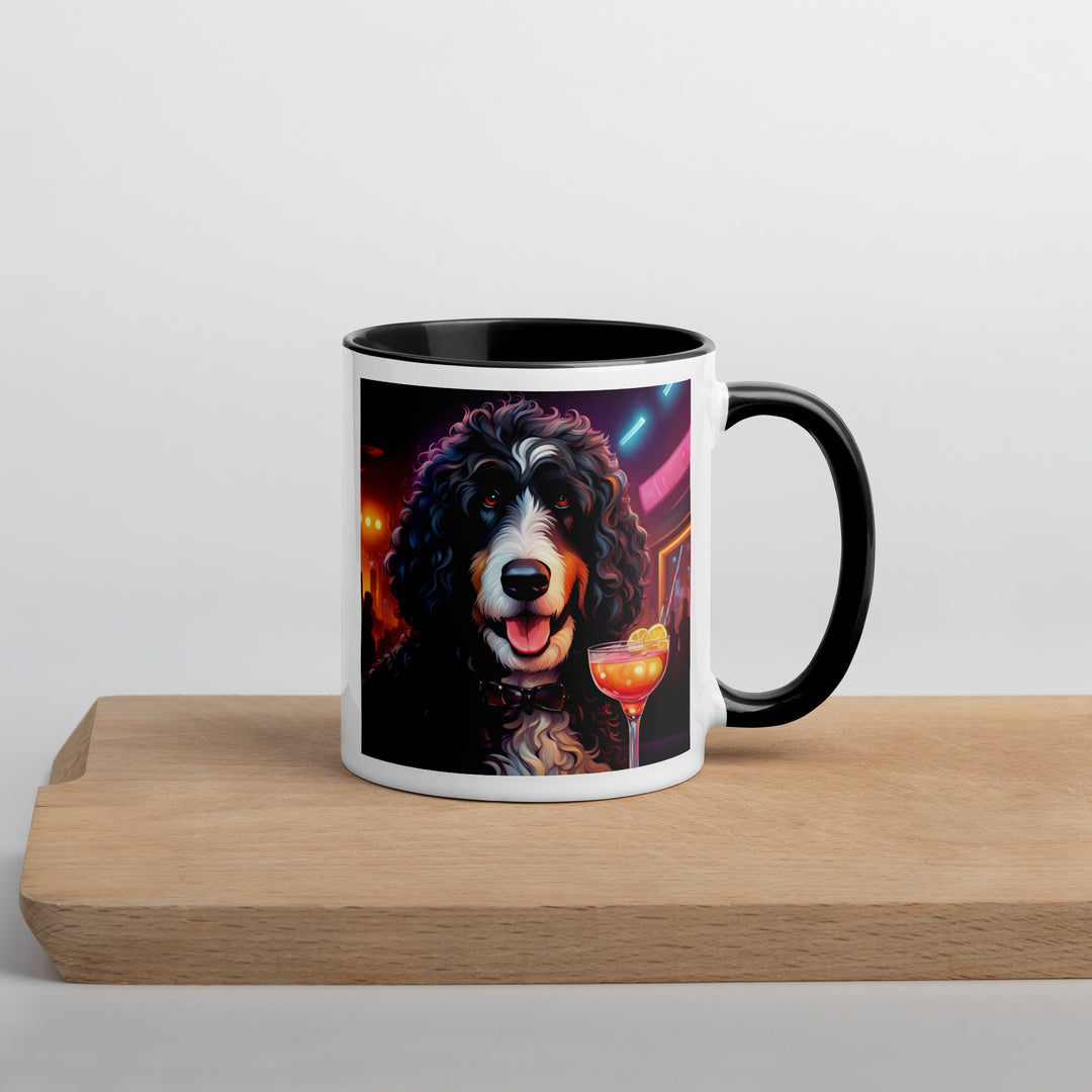 Bernedoodle General- Mug with Color Inside v12