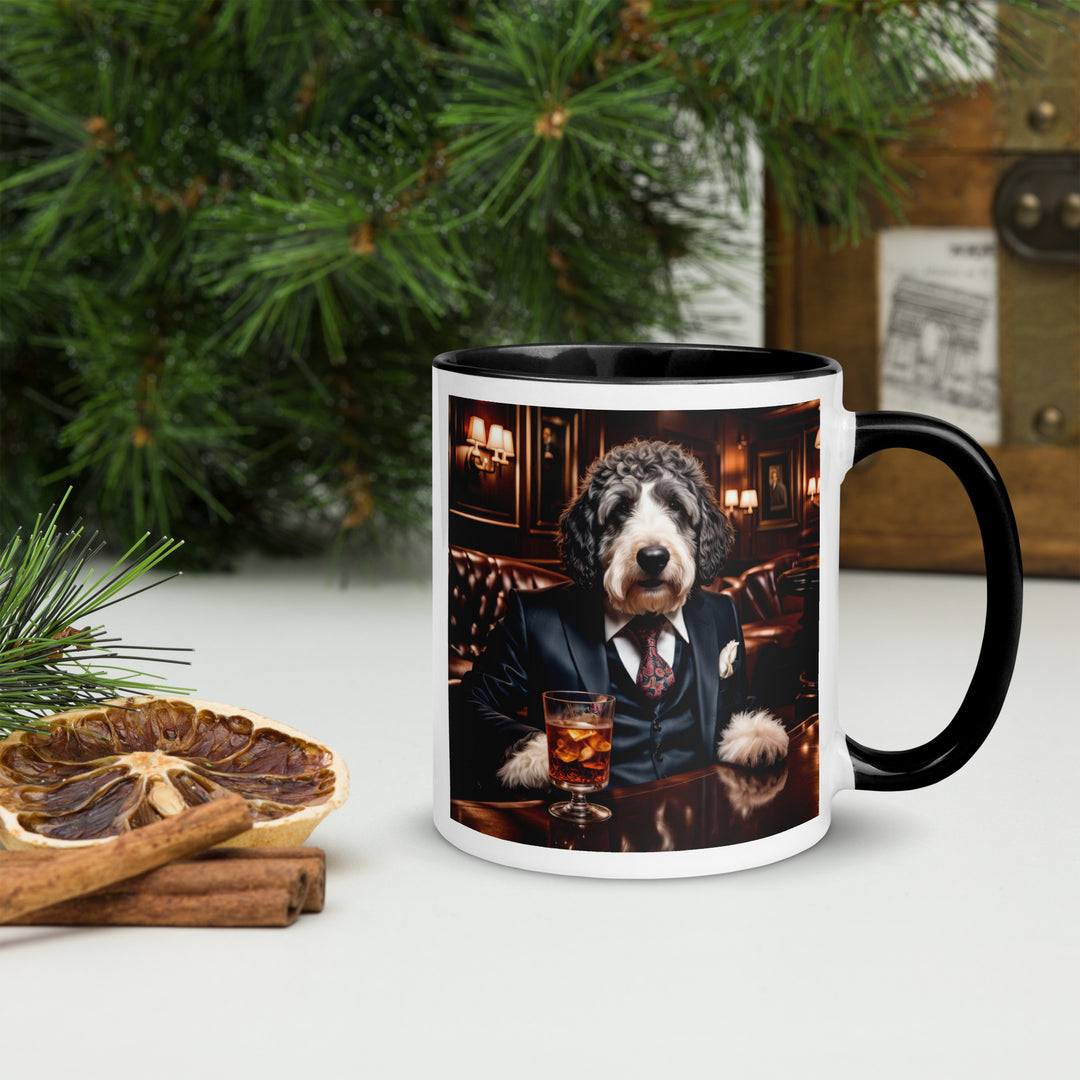 Bernedoodle General- Mug with Color Inside v13