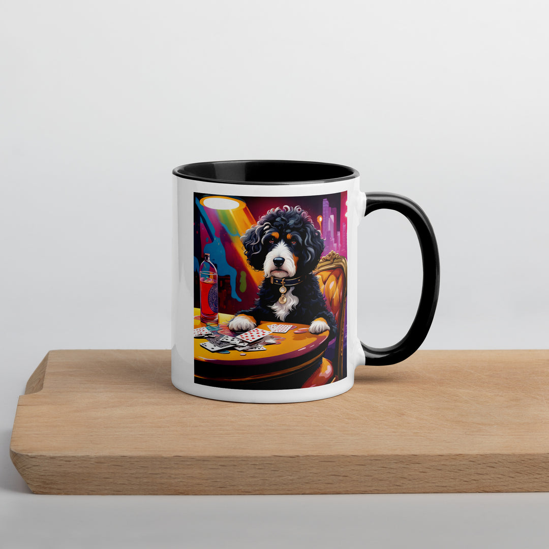 Bernedoodle General- Mug with Color Inside v14