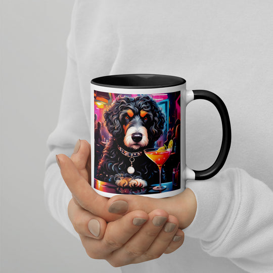 Bernedoodle General- Mug with Color Inside v16