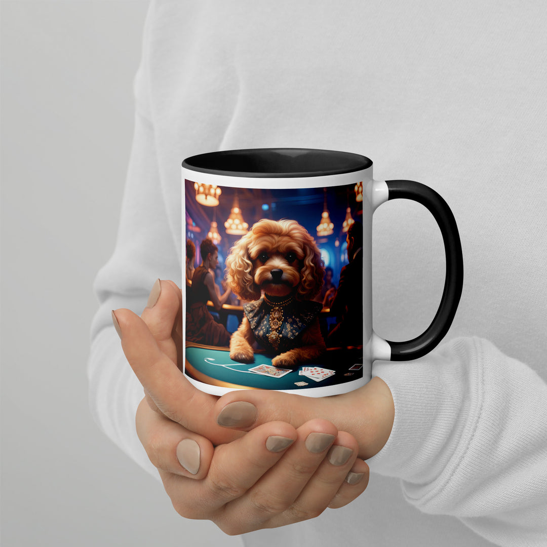 Cavapoo General- Mug with Color Inside v8