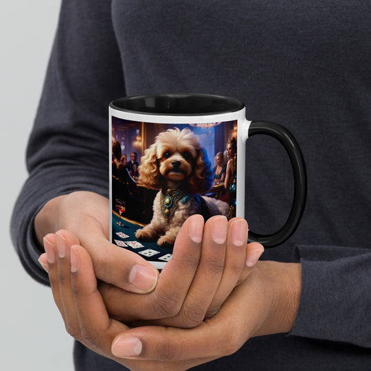 Cavapoo General- Mug with Color Inside v20