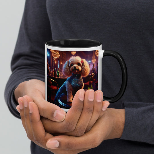 Cavapoo General- Mug with Color Inside v22