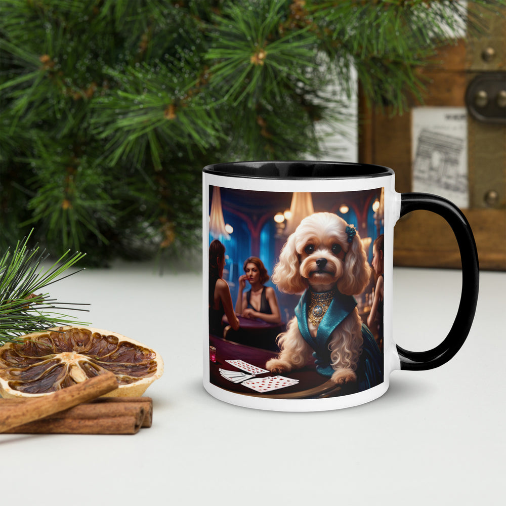 Cavapoo General- Mug with Color Inside v21