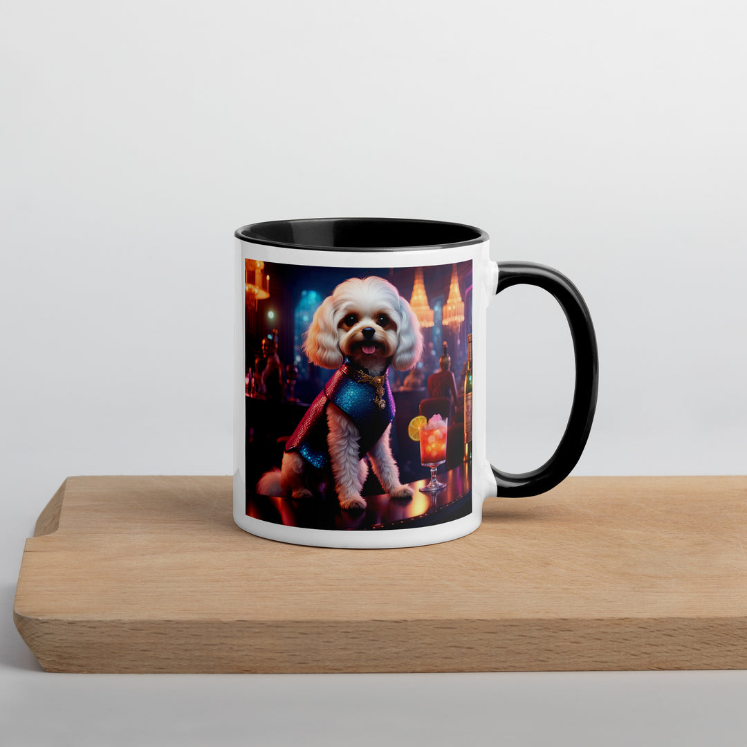 Cavapoo General- Mug with Color Inside v23