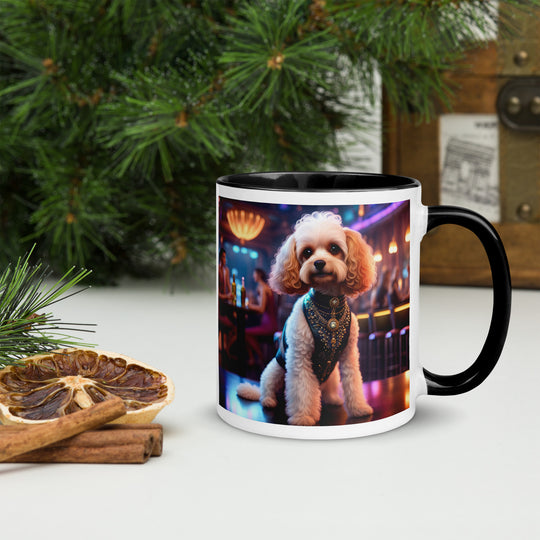 Cavapoo General- Mug with Color Inside v25