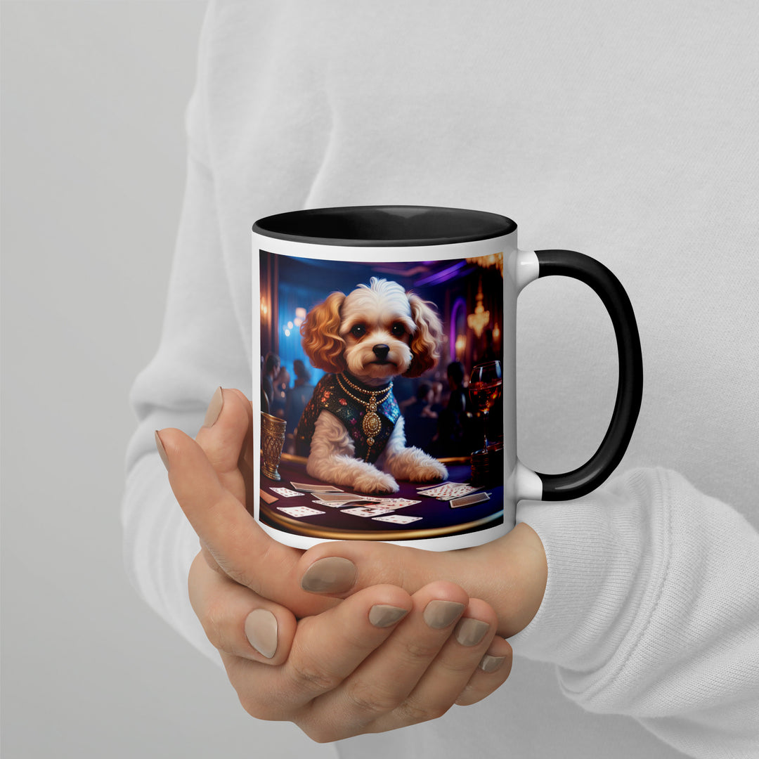 Cavapoo General- Mug with Color Inside v29